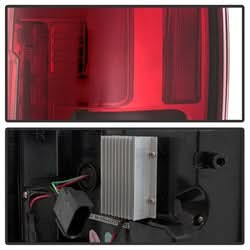 Spyder Ford F-250 Super Duty 17-18 Halogen Bulb Type LED Tail Lights Not Fit LED Model Red Clear