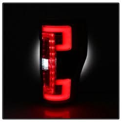 Spyder Ford F-250 Super Duty 17-18 Halogen Bulb Type LED Tail Lights Not Fit LED Model Red Clear