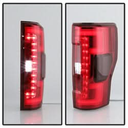 Spyder Ford F-250 Super Duty 17-18 Halogen Bulb Type LED Tail Lights Not Fit LED Model Red Clear