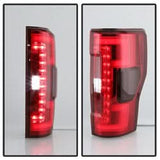 Spyder Ford F-250 Super Duty 17-18 Halogen Bulb Type LED Tail Lights Not Fit LED Model Red Clear
