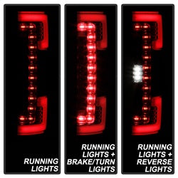 Spyder Ford F-250 Super Duty 17-18 Chrome LED Tail Lights