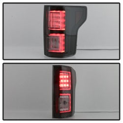 Spyder Ford F-150 18-19 Not Compatible w/Rear Blind Spor Sensor Models Light Bar LED Tail Lights Black Smoke
