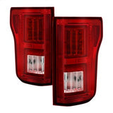 Spyder Ford F-150 18-19 Not Compatible w/Rear Blind Spor Sensor Models Light Bar LED Tail Lights Red Clear