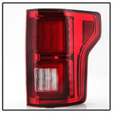 Spyder Ford F-150 18-19 Not Compatible w/Rear Blind Spor Sensor Models Light Bar LED Tail Lights Red Clear