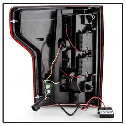 Spyder Ford F-150 18-19 Not Compatible w/Rear Blind Spor Sensor Models Light Bar LED Tail Lights Red Clear
