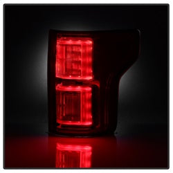 Spyder Ford F-150 18-19 Not Compatible w/Rear Blind Spor Sensor Models Light Bar LED Tail Lights Red Clear