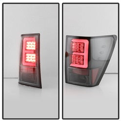 Spyder Jeep Grand Cherokee 05-06 Version 2 Light Bar DRL LED Projector Headlights Black
