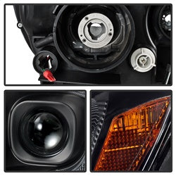 Spyder Signature Jeep Grand Cherokee 11-13 Black Light Bar Projector Headlights Halogen Models Only Will Not Fit Xenon/HID Model