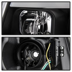 Spyder Signature Jeep Grand Cherokee 11-13 Black Light Bar Projector Headlights Halogen Models Only Will Not Fit Xenon/HID Model