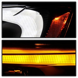 Spyder Signature Jeep Grand Cherokee 11-13 Black Light Bar Projector Headlights Halogen Models Only Will Not Fit Xenon/HID Model