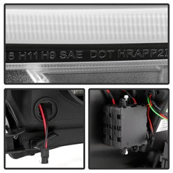 Spyder Signature Toyota Tacoma 16-18 w/LED Sequential Turn Signal Projector Headlights Does Not Fit TRD Model Black