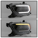 Spyder Signature Toyota Tacoma 16-18 w/LED Sequential Turn Signal Projector Headlights Does Not Fit TRD Model Black