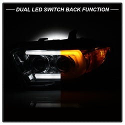 Spyder Signature Toyota Tacoma 16-18 w/LED Sequential Turn Signal Projector Headlights Does Not Fit TRD Model Chrome