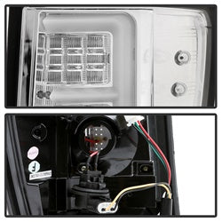 Spyder Jeep Grand Cherokee 05-06 Version 2 Light Bar DRL Projector Headlights Chrome