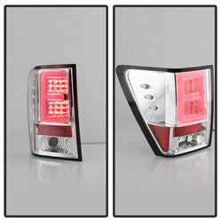 Spyder Jeep Grand Cherokee 05-06 Version 2 Light Bar DRL Projector Headlights Chrome