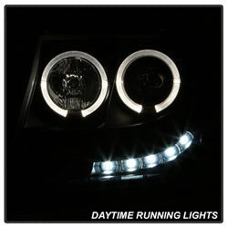 Spyder Signature Chevrolet Avalanche/Suburban 1500/Suburban 2500/Tahoe 07-13 Incl. High H1 And Low H1 Halo LED Projector Headlights Black