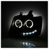 Spyder Signature Chevrolet Avalanche/Suburban 1500/Suburban 2500/Tahoe 07-13 Incl. High H1 And Low H1 Halo LED Projector Headlights Black