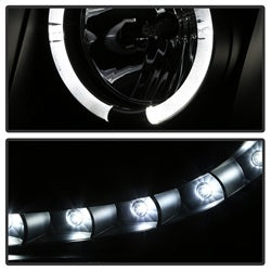 Spyder Signature Chevrolet Avalanche/Suburban 1500/Suburban 2500/Tahoe 07-13 Incl. High H1 And Low H1 Halo LED Projector Headlights Black