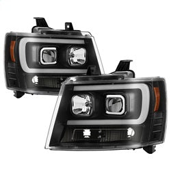 Spyder Signature Chevrolet Avalanche/Suburban 1500/Suburban 2500/Tahoe 07-13 Version 2 DRL Projector Headlights Incl. High H1 And Low H1 Black