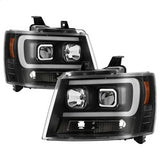 Spyder Signature Chevrolet Avalanche/Suburban 1500/Suburban 2500/Tahoe 07-13 Version 2 DRL Projector Headlights Incl. High H1 And Low H1 Black