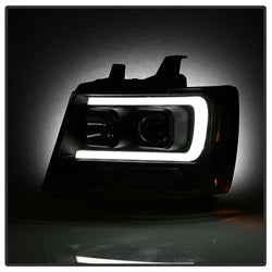 Spyder Signature Chevrolet Avalanche/Suburban 1500/Suburban 2500/Tahoe 07-13 Version 2 DRL Projector Headlights Incl. High H1 And Low H1 Black