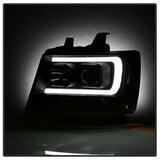 Spyder Signature Chevrolet Avalanche/Suburban 1500/Suburban 2500/Tahoe 07-13 Version 2 DRL Projector Headlights Incl. High H1 And Low H1 Black