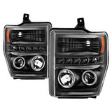 Spyder Signature Ford F-250 Super Duty/F-350 Super Duty/F-450 Super Duty 08-10 Incl. High H1 And Low H1 Halo LED Projector Headlights