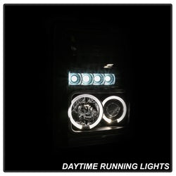 Spyder Signature Ford F-250 Super Duty/F-350 Super Duty/F-450 Super Duty 08-10 Incl. High H1 And Low H1 Halo LED Projector Headlights