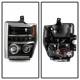 Spyder Signature Ford F-250 Super Duty/F-350 Super Duty/F-450 Super Duty 08-10 Incl. High H1 And Low H1 Halo LED Projector Headlights