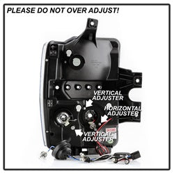 Spyder Signature Ford F-250 Super Duty/F-350 Super Duty/F-450 Super Duty 08-10 Incl. High H1 And Low H1 Halo LED Projector Headlights