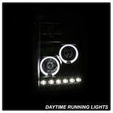 Spyder Signature Ford F-250 Super Duty/F-350 Super Duty/F-450 Super Duty 11-16 DRL Halo LED Projector Headlights Incl. High H1 And Low 9006