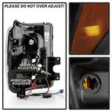 Spyder Signature Ford F-250 Super Duty/F-350 Super Duty/F-450 Super Duty 11-16 DRL Halo LED Projector Headlights Incl. High H1 And Low 9006