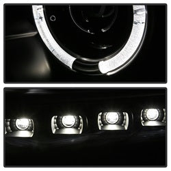 Spyder Signature Ford F-250 Super Duty/F-350 Super Duty/F-450 Super Duty 11-16 DRL Halo LED Projector Headlights Incl. High H1 And Low 9006