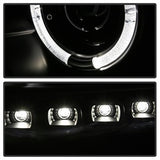 Spyder Signature Ford F-250 Super Duty/F-350 Super Duty/F-450 Super Duty 11-16 DRL Halo LED Projector Headlights Incl. High H1 And Low 9006