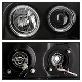 Spyder Signature GMC Sierra 1500/Sierra 2500 HD/Sierra 3500 HD 07-13 Incl. High H1 And Low H1 Halo LED Projector Headlights Black