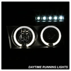 Spyder Signature Toyota Sequoia/Tundra 08-13 Incl. High H1 And Low H1 Halo LED Projector Headlights Black