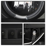 Spyder Signature Toyota Sequoia/Tundra 08-13 Incl. High H1 And Low H1 Halo LED Projector Headlights Black