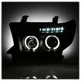 Spyder Signature Toyota Sequoia/Tundra 08-13 Incl. High H1 And Low H1 Halo LED Projector Headlights Black