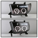 Spyder Signature Toyota Sequoia/Tundra 08-13 Incl. High H1 And Low H1 Halo LED Projector Headlights Black