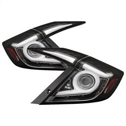 Spyder Honda Civic 16 Black Light Bar LED Tail Lights