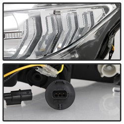Spyder Signature Honda Civic 17-18 w/LED Sequential Turn Signal Lights Projector Headlights H1 Chrome