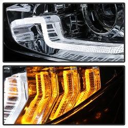 Spyder Signature Honda Civic 17-18 w/LED Sequential Turn Signal Lights Projector Headlights H1 Chrome