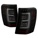 Spyder Jeep Grand Cherokee 99-04 Version 3 Light Bar LED Tail Lights Black Smoke