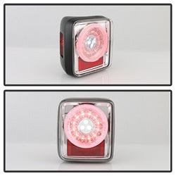 Spyder Jeep Wrangler (JL) 19-20 w/Sequential Turn Signal Full LED Tail Lights Chrome