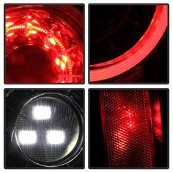 Spyder Jeep Wrangler (JL) 19-20 w/Sequential Turn Signal Full LED Tail Lights Black