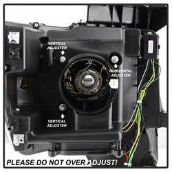 Spyder Ford F150 09-14 Projector Headlights - Halogen Model Only - Switch Back Turn Signal Light Bar - Black