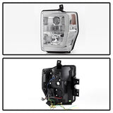 Spyder Signature Ford F-250 Super Duty/F-350 Super Duty/F-450 Super Duty 08-10 Version 2 Projector Headlights Chrome Incl. Low Beam-H7/High Beam-H1