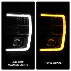 Spyder Signature Ford F-250 Super Duty/F-350 Super Duty/F-450 Super Duty 08-10 Version 2 Projector Headlights Black Incl. Low Beam-H7/High Beam-H1