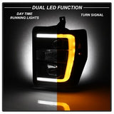 Spyder Signature Ford F-250 Super Duty/F-350 Super Duty/F-450 Super Duty 08-10 Version 2 Projector Headlights Black Incl. Low Beam-H7/High Beam-H1