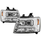 Spyder Signature Chevrolet Avalanche/Suburban 1500/Suburban 2500/Tahoe 07-13 Version 2 Projector Headlights Chrome